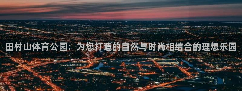 J9官方正版app娱乐代理怎么样：田村山体育公园：为