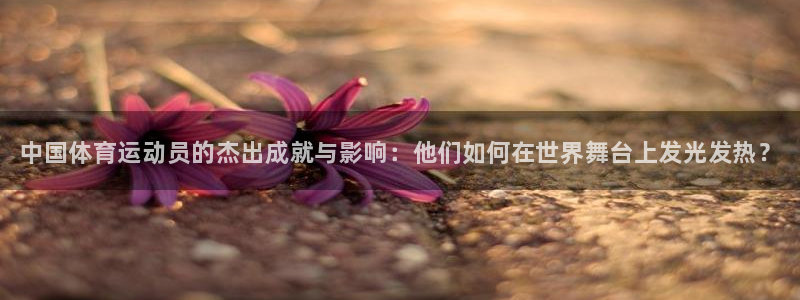 J9官方正版app官方：中国体育运动员的杰出成就与影
